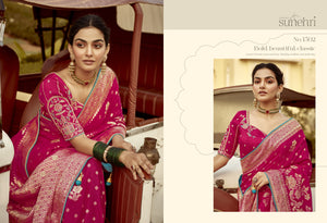 Bold & Beautiful Pink Banarasi Saree – A Classic Statement