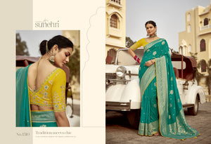 Graceful Green Silk Saree – A Heritage Statement