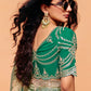 Zoya Tissue Silk Saree in Mint Green