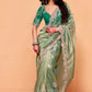 Zoya Tissue Silk Saree in Mint Green