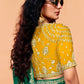 Vanya Natural Crepe Saree in Green