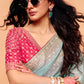 Inara Tissue Organza Saree in Powder Blue