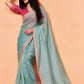 Inara Tissue Organza Saree in Powder Blue