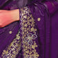 Raisa Tissue Organza Saree in Purple