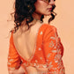 Sia Soft Organza Saree in Orange