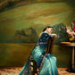 Dual Tone Saree With Zari & Sequin Embroidery