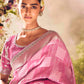 Pink Banarasi Silk Saree
