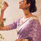 Lavender Silk Saree