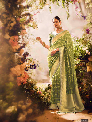 Green Silk Saree