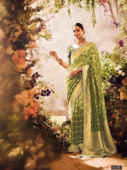 Green Silk Saree