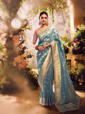The Azure Blossom: A Dance of Sky and Petal