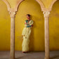 Haldi Muse tissue silk saree In Light Yellow