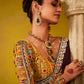 WINE ELEGANCE – EMBROIDERED SAREE WITH HERITAGE BLOUSE