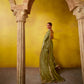 OLIVE GREEN SAREE : HERITAGE AND ELEGANCE