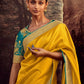 GOLDEN BLOOM KANJEEVARAM SAREE - Kimora.in