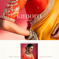 Urwashi Natural Silk Handcrafted Saree in Mustard yellow