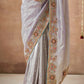 Sky Blue Bridal Dola Silk Saree with Zari & Stone Work