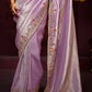 The Lavender Haze Banarasi Saree with Royal Purple Blouse