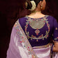 The Lavender Haze Banarasi Saree with Royal Purple Blouse