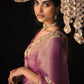 Exquisite Purple Designer Tissue Silk Saree: A Masterpiece of Elegance and Craftsmanship