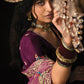 Exquisite Purple Designer Tissue Silk Saree: A Masterpiece of Elegance and Craftsmanship