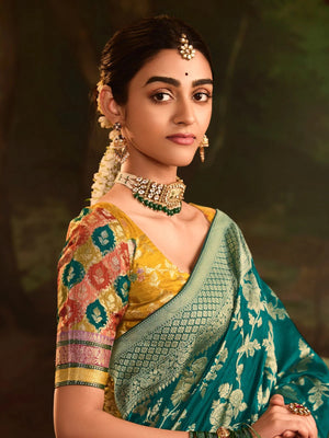 Green Banarasi Saree
