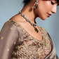 Grey Grace Pure Tissue Silk saree In Beige