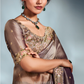 Grey Grace Pure Tissue Silk saree In Beige
