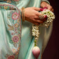 Elegant Sea Green Banarasi Silk Saree