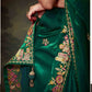EMERALD GREEN DESIGNER ORGANZA SILK SAREE