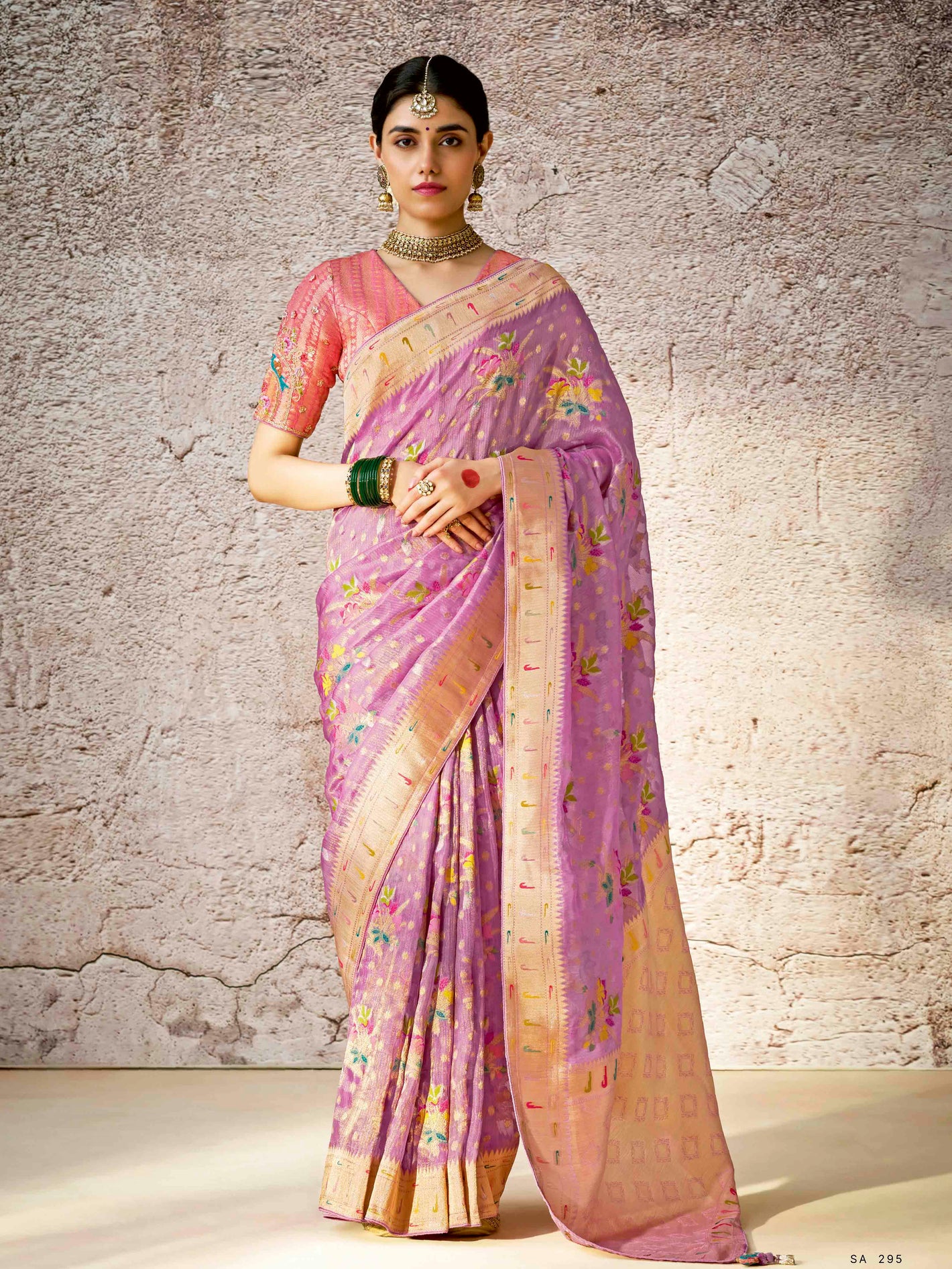 Royal Purple Banarasi Silk Saree with Traditional Zari Weaving