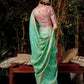 Embrace Timeless Grace with the Sea Green Serenity Saree by Kimora