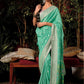 Embrace Timeless Grace with the Sea Green Serenity Saree by Kimora