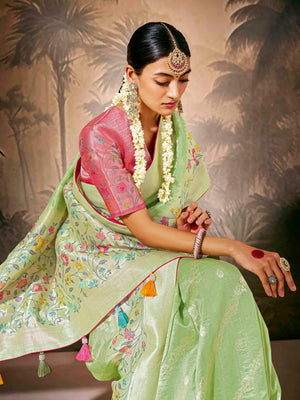Sea Green Designer Saree