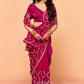 Rooh Tissue Silk Saree in Red