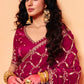 Rooh Tissue Silk Saree in Red