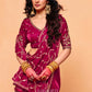 Rooh Tissue Silk Saree in Red