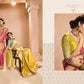 Red Kanjivaram Silk Saree with Lime Green Embroidered Blouse – A Regal Ensemble