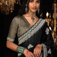 MIDNIGHT MAJESTY – BLACK SILK SAREE