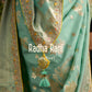 Elegant Green Silk Saree with Contrast Yellow Blouse