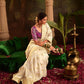 Crepe Silk Fabric Cream Color Excellent SareeCrepe Silk Fabric Cream