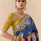 Royal Blue Tussar Silk Saree