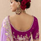 Shaded Pink & Lavender Tussar Silk Saree