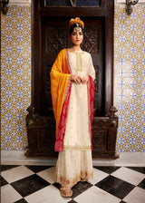 Kimora Off White Embroidery Salwar Suit