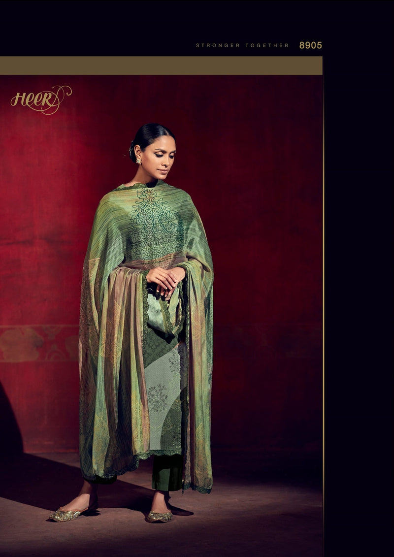 Kimora Leaf Green Designer Salwar Suit