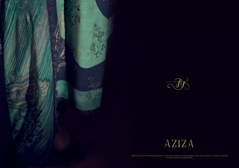 Kimora French Rama And Blue Designer Embroidery Salwar Suit
