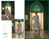 Kimora Cyan Green Embroidery Salwar Suit
