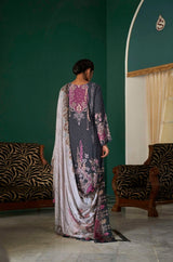 Kimora Black Purple Embroidery Salwar Suit