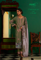 Kimora Leaf Green Designer Embroidery Salwar Suit