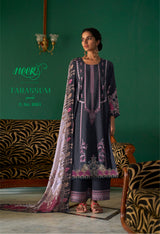 Kimora Black Purple Embroidery Salwar Suit